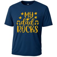 My Dad Rocks Musicial Cooling Performance Crew T-Shirt