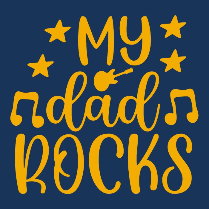 My Dad Rocks Musicial Cooling Performance Crew T-Shirt