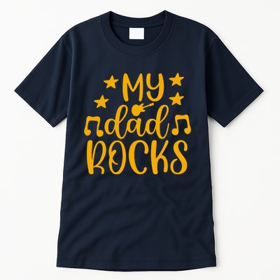 My Dad Rocks Musicial Tall T-Shirt