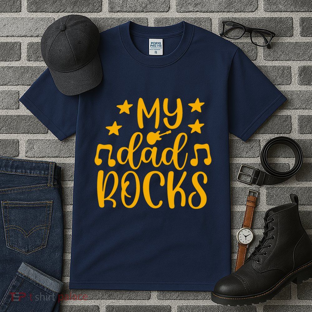 My Dad Rocks Musicial Tall T-Shirt