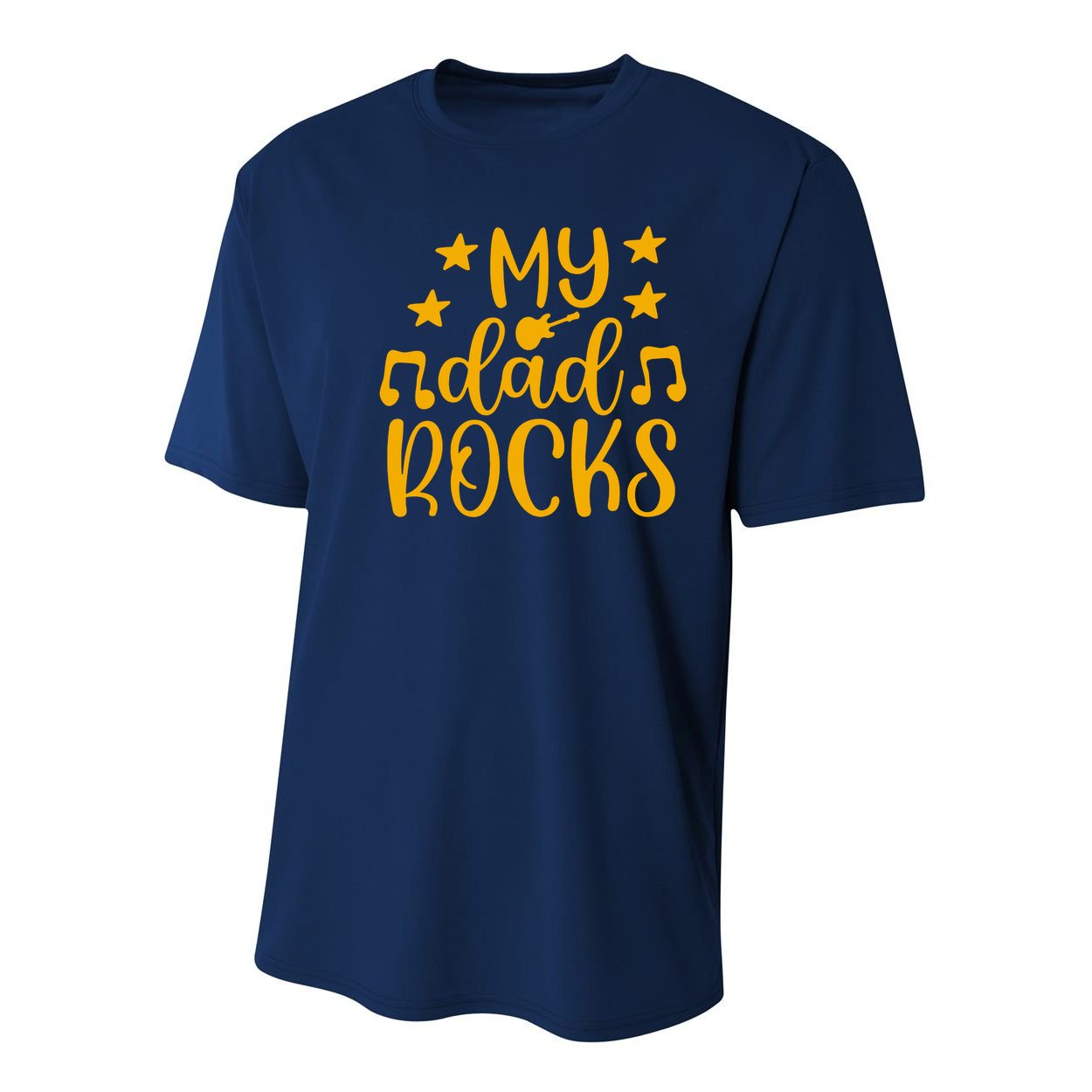 My Dad Rocks Musicial Youth Performance Sprint T-Shirt