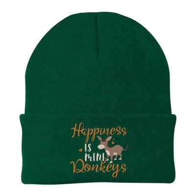 Miniature Donkeys Rancher Farmer Mini Donkey Lover Gift Knit Cap Winter Beanie