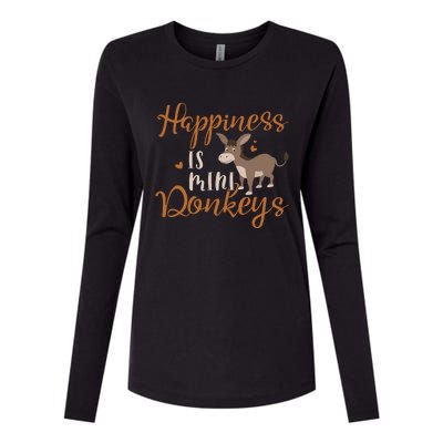 Miniature Donkeys Rancher Farmer Mini Donkey Lover Gift Womens Cotton Relaxed Long Sleeve T-Shirt