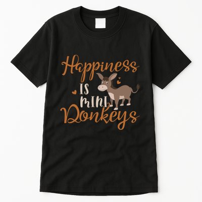 Miniature Donkeys Rancher Farmer Mini Donkey Lover Gift Tall T-Shirt