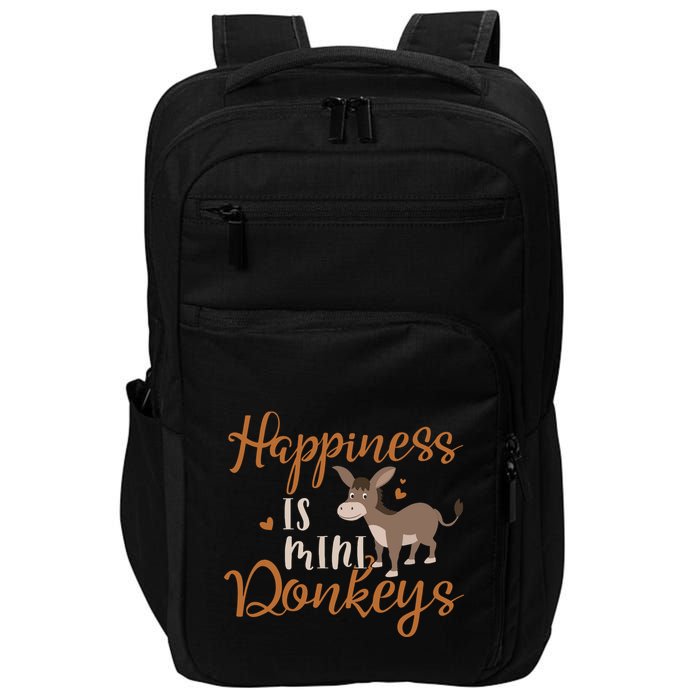 Miniature Donkeys Rancher Farmer Mini Donkey Lover Gift Impact Tech Backpack