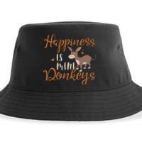 Miniature Donkeys Rancher Farmer Mini Donkey Lover Gift Sustainable Bucket Hat