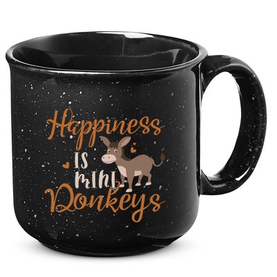 Miniature Donkeys Rancher Farmer Mini Donkey Lover Gift 15oz Campfire Ceramic Mug