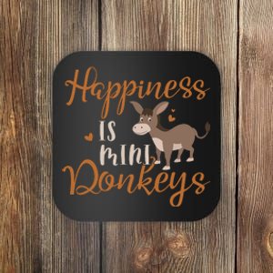 Miniature Donkeys Rancher Farmer Mini Donkey Lover Gift Coaster