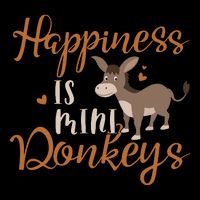 Miniature Donkeys Rancher Farmer Mini Donkey Lover Gift 16 in Basic Backpack