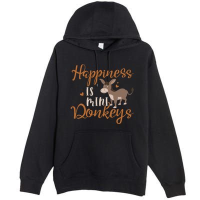 Miniature Donkeys Rancher Farmer Mini Donkey Lover Gift Premium Pullover Hoodie