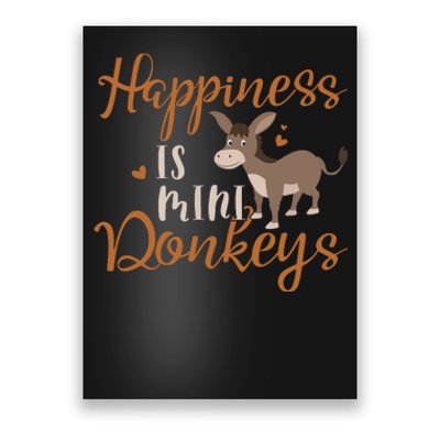 Miniature Donkeys Rancher Farmer Mini Donkey Lover Gift Poster