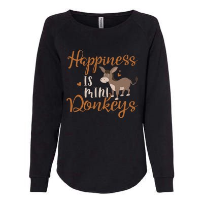 Miniature Donkeys Rancher Farmer Mini Donkey Lover Gift Womens California Wash Sweatshirt