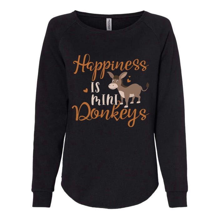 Miniature Donkeys Rancher Farmer Mini Donkey Lover Gift Womens California Wash Sweatshirt