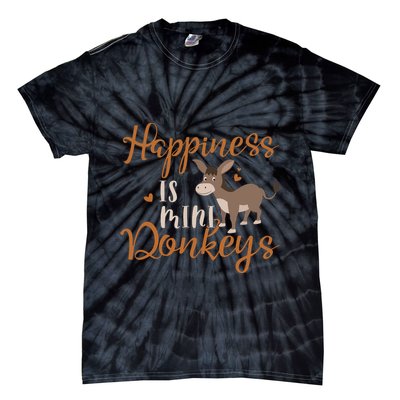 Miniature Donkeys Rancher Farmer Mini Donkey Lover Gift Tie-Dye T-Shirt