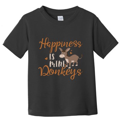 Miniature Donkeys Rancher Farmer Mini Donkey Lover Gift Toddler T-Shirt