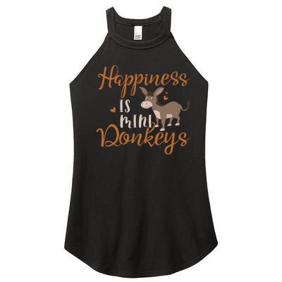 Miniature Donkeys Rancher Farmer Mini Donkey Lover Gift Women's Perfect Tri Rocker Tank