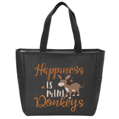Miniature Donkeys Rancher Farmer Mini Donkey Lover Gift Zip Tote Bag