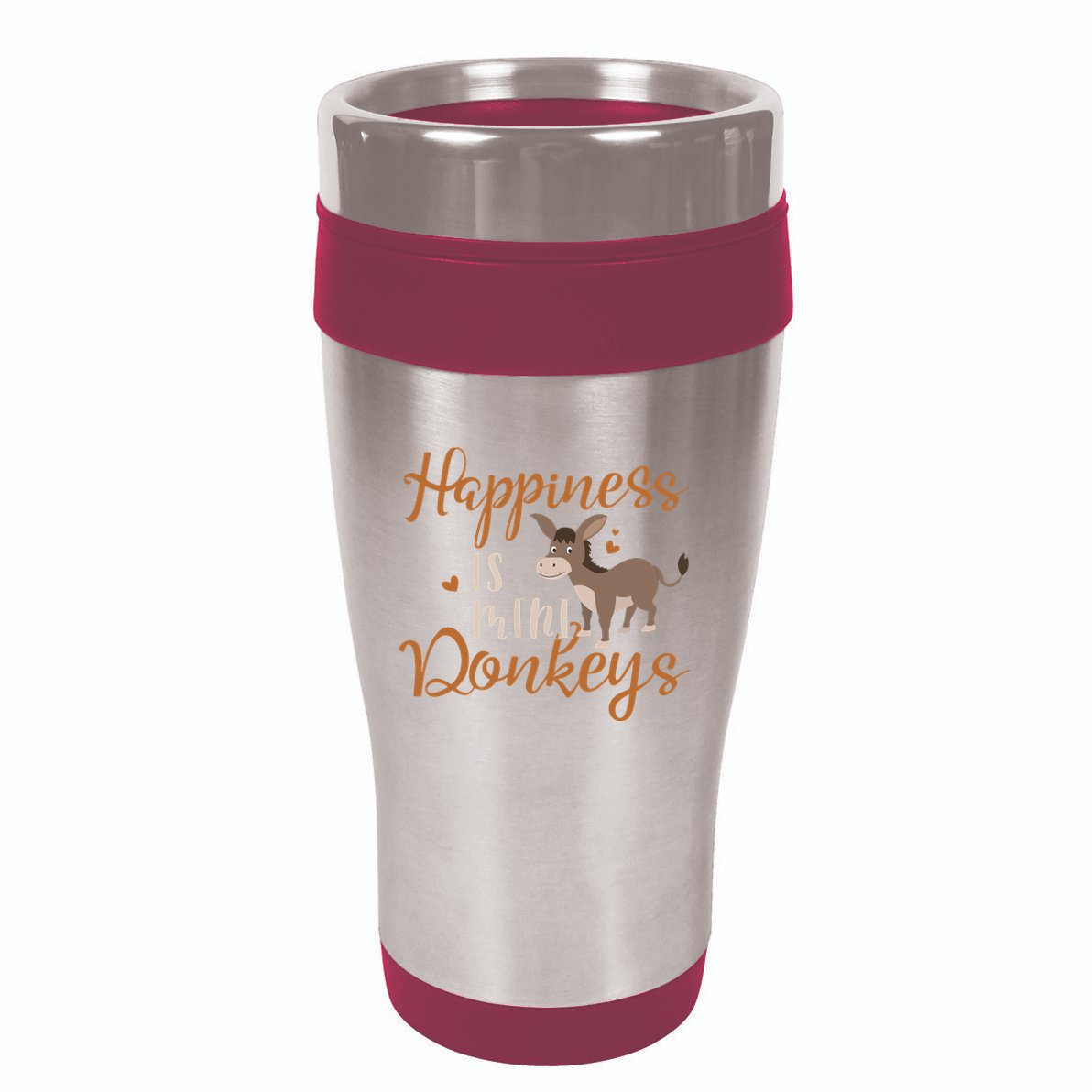 Miniature Donkeys Rancher Farmer Mini Donkey Lover Gift 16oz Travel Tumbler