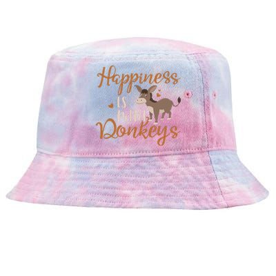 Miniature Donkeys Rancher Farmer Mini Donkey Lover Gift Tie-Dyed Bucket Hat