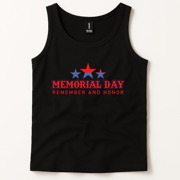 Memorial Day Remember And Honor Gift Tank Top