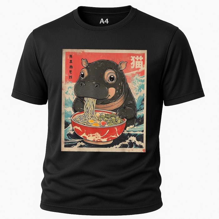 Moo Deng Ramen Japanese Vintage Moo Deng Japanese Noodles Performance Shirt