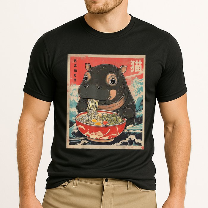 Moo Deng Ramen Japanese Vintage Moo Deng Japanese Noodles Performance Shirt