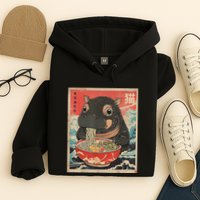 Moo Deng Ramen Japanese Vintage Moo Deng Japanese Noodles Hoodie