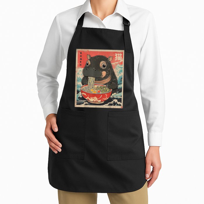 Moo Deng Ramen Japanese Vintage Moo Deng Japanese Noodles Apron