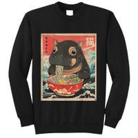 Moo Deng Ramen Japanese Vintage Moo Deng Japanese Noodles Sweatshirt