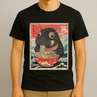 Moo Deng Ramen Japanese Vintage Moo Deng Japanese Noodles T-Shirt