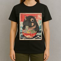 Moo Deng Ramen Japanese Vintage Moo Deng Japanese Noodles T-Shirt