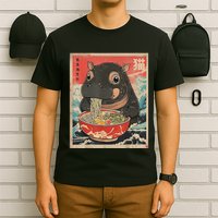 Moo Deng Ramen Japanese Vintage Moo Deng Japanese Noodles T-Shirt