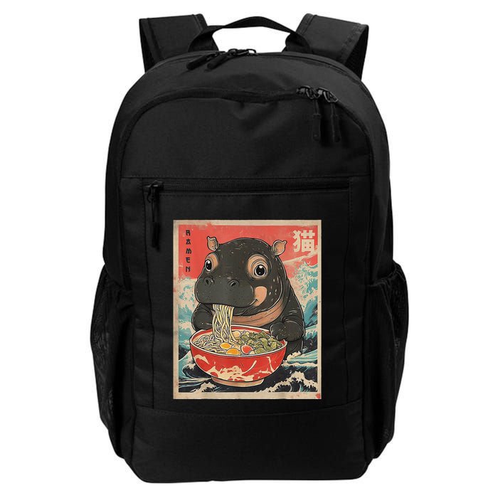 Moo Deng Ramen Japanese Vintage Moo Deng Japanese Noodles Backpack