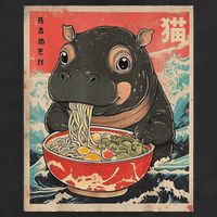 Moo Deng Ramen Japanese Vintage Moo Deng Japanese Noodles Tumbler