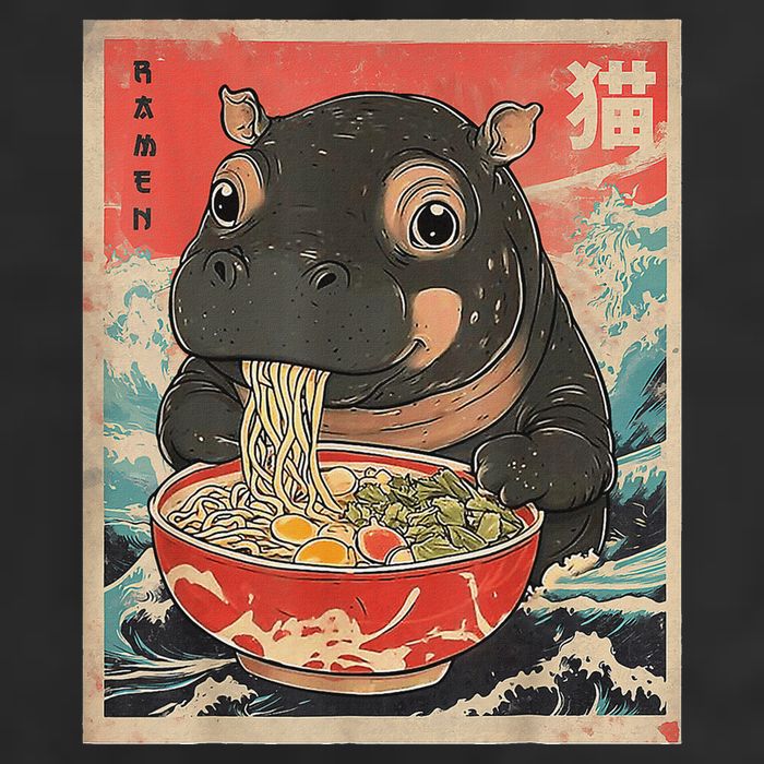 Moo Deng Ramen Japanese Vintage Moo Deng Japanese Noodles Tumbler