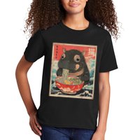 Moo Deng Ramen Japanese Vintage Moo Deng Japanese Noodles Kids T-Shirt