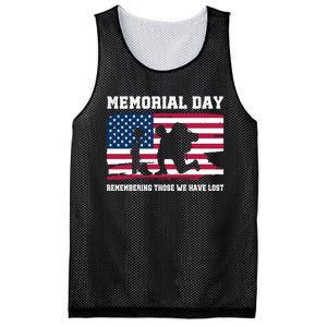 Memorial Day Remember Mesh Reversible Basketball Jersey Tank