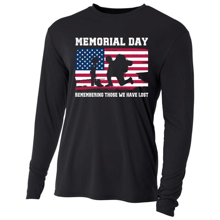 Memorial Day Remember Cooling Performance Long Sleeve Crew