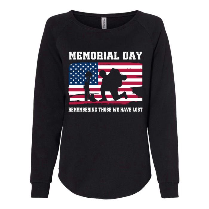 Memorial Day Remember Womens California Wash Sweatshirt