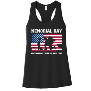 Memorial Day Remember Women's Racerback Tank