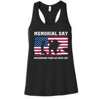 Memorial Day Remember Women's Racerback Tank