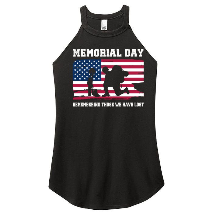 Memorial Day Remember Women's Perfect Tri Rocker Tank