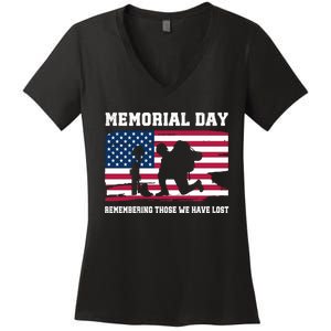 Memorial Day Remember Women's V-Neck T-Shirt