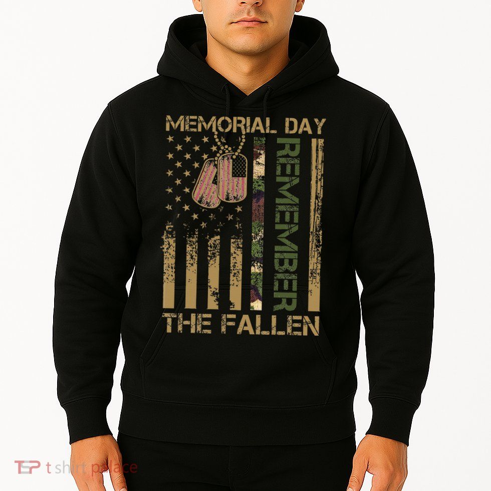 Memorial Day Remember The Fallen Veteran Military Vintage Hoodie