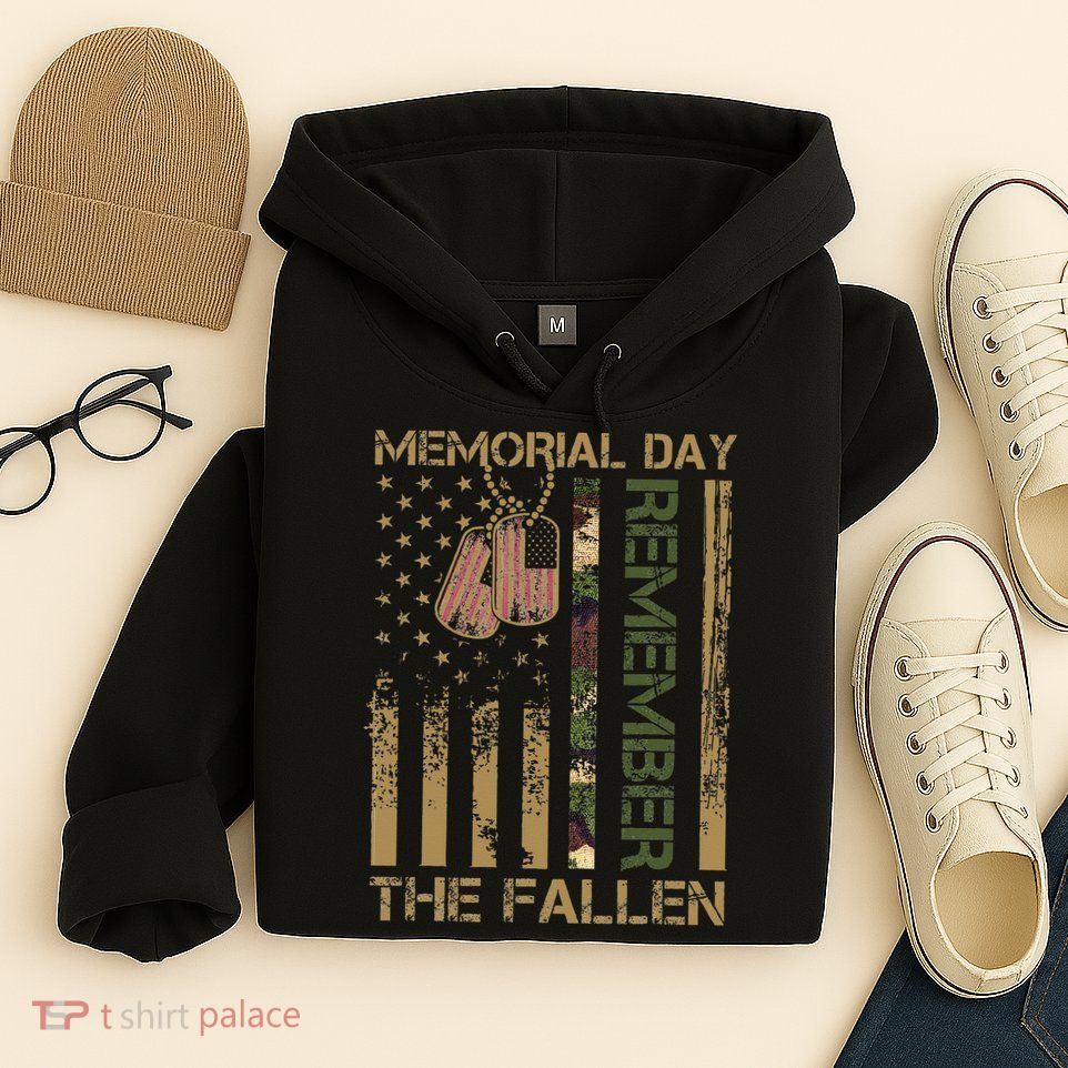 Memorial Day Remember The Fallen Veteran Military Vintage Hoodie