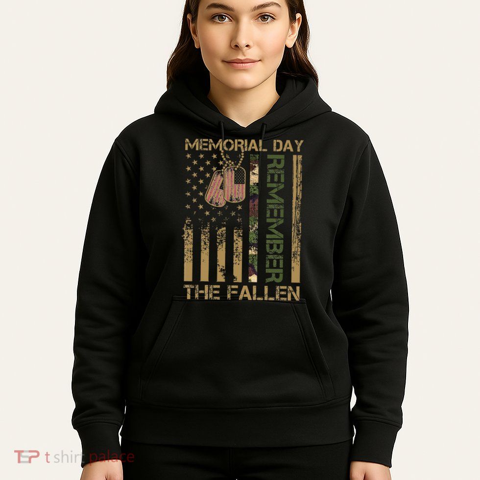 Memorial Day Remember The Fallen Veteran Military Vintage Hoodie
