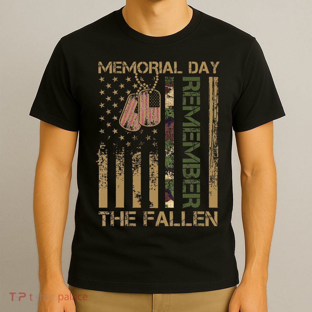 Memorial Day Remember The Fallen Veteran Military Vintage T-Shirt