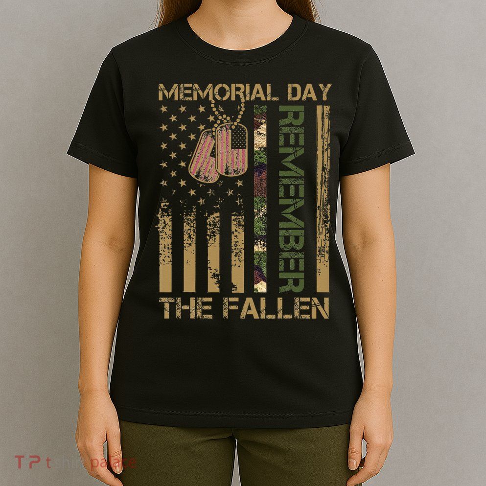 Memorial Day Remember The Fallen Veteran Military Vintage T-Shirt