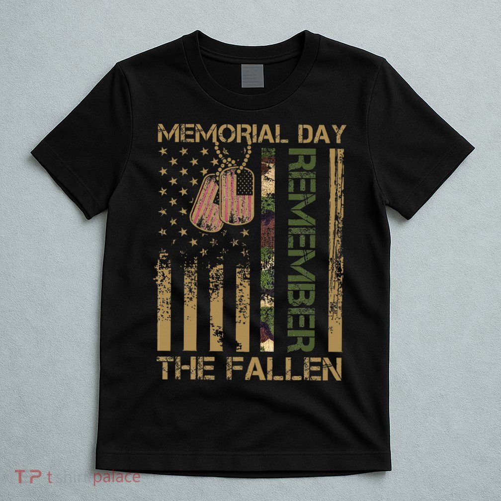 Memorial Day Remember The Fallen Veteran Military Vintage T-Shirt
