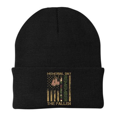 Memorial Day Remember The Fallen Veteran Military Vintage Beanie